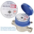 thumbnail image 4 of Medidor de Agua, Acoplamientos de 15 Mm y 1/2 Pulgada, Pantalla de Contador de Rotación, Medidor de Agua, Medidor de Flujo de Agua, Medidor de Agua Fría para Jardín y Uso Doméstico ANGGREK Otros, 4 of 9