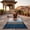 Blue Gray, variant on Organic Cotton Yoga Mat – Handwoven, Anti-Slip Exercise & Meditation Mat 2x6 Ft Travel-Friendly