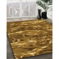 thumbnail image 3 of Ahgly Company Tapis d'Intérieur Lavables en Machine, Rectangle, Zone de Transition Orange, 2' x 4', 3 of 7