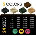 thumbnail image 4 of PROTARP Extreme Heavy Duty WaterProof Canvas Tarp 20 oz, UV Resistant Tarpaulin Cover with Rustproof Brass Grommets, Multipurpose for Canopy, Roof, Camping, Wood Pile (Brown 8'X10'), 4 of 7