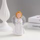 thumbnail image 2 of Figura de resina con forma de ángel rezando, 13 cm, con alas plateadas, 2 of 3
