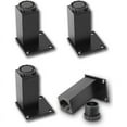 thumbnail image 1 of Patas para muebles de baño BRI 4 piezas negro mate altura 18 cm ajustable, 1 of 5