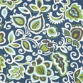 thumbnail image 2 of Floral Navy Indoor/Outdoor Cushion, Corded, 2 of 4