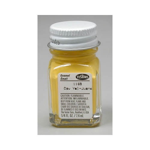 Testors Enamel Paint 1/4oz Flat Yellow