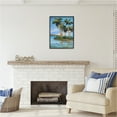 thumbnail image 2 of Stupell Industries Palm Island Painting Nature Painting Black Framed Art Print Wall Art, 24 x 30, 2 of 8