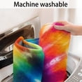 thumbnail image 5 of Colorful Rainbow Tie Dye Spiral Pattern Bathroom Rugs Mat,Non Slip Microfiber Bathroom Rug,Rubber Backing,Soft Bathroom Mats for Bathroom Floor,Tub and Shower,20x32in(50x80cm), 5 of 5