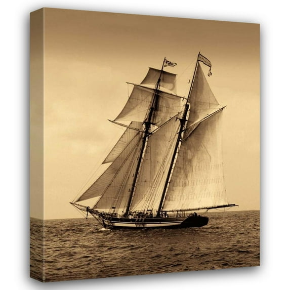 Frederick J. LeBlanc 20x24 Gallery Wrapped Canvas Wall Art Titled - Under Sail II