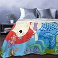 thumbnail image 3 of Ultra-Soft Microfiber Throw Blanket Fuzzy Fleece Blanket for Adults Kids Gift Couch, Sofa, Bed Butterfly Floral 50"x40", 3 of 4