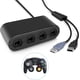 thumbnail image 1 of Adaptador de Controlador Gamecube, Adaptador de Controlador Gamecube para Super Smash Bros Adaptador con 4 Puertos para Wii U, Nintendo Switch y Puertos USB para PC (Negro) Rojo Verde Cocina, Decoración y Otros, 1 of 5