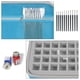 thumbnail image 3 of Estuche de almacenamiento de pintura ALKOO con capacidad para 60 botellas con 9 pinceles, 3 of 9