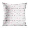 thumbnail image 1 of BOSDECO Pattern Cute Arrows and Hearts Love Aztec Ancient Archery Bow Pillow Case Pillow Cover 20x20 inch, 1 of 1