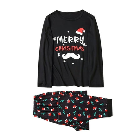 

TZNBGO Cute Clothes For Girls Christmas Men Dad Printed Blouse Tops+Pants Xmas Family Matching Pajamas Set