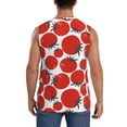 thumbnail image 4 of Fotbe Hand Drawn Tomatoes Men's Camiseta sin Mangas Estampada para Hombres, Playera Casual para Gimnasio, Entrenamiento, Playa-3X-Large, 4 of 7