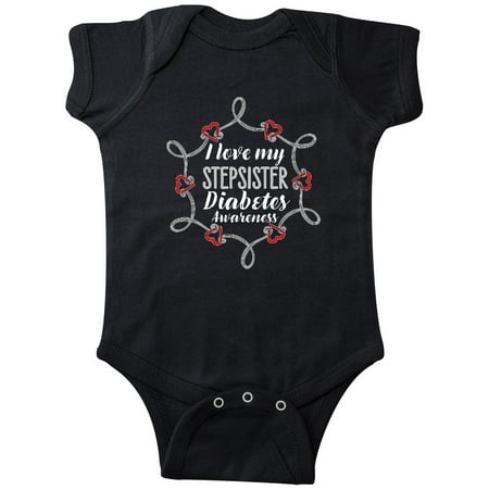 

Inktastic I Love My Stepsister Diabetes Awareness Gift Baby Boy or Baby Girl Bodysuit