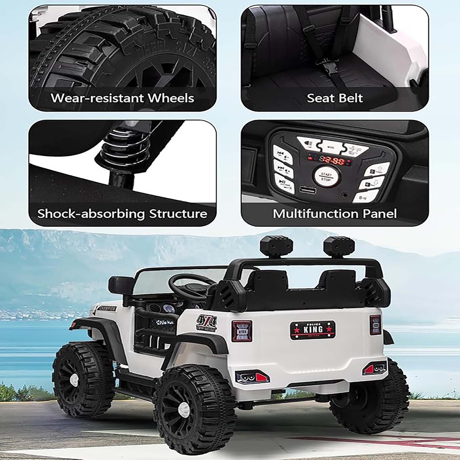 1 Plastic + Metal Electric Stroller Jc308 Two-SeatVehicle) Longwei Battery: 24V7Ah Motor: 200W*2 Hongji 24V1000Ma