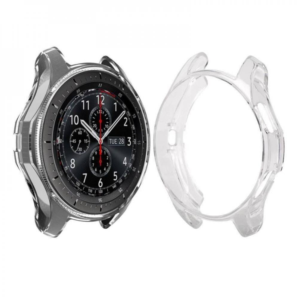 All-Around Protective Cases Cover for Samsung Gear S3 Frontier/Galaxy Watch  42mm Soft TPU Plated Shell Frames Transparent - Walmart.com