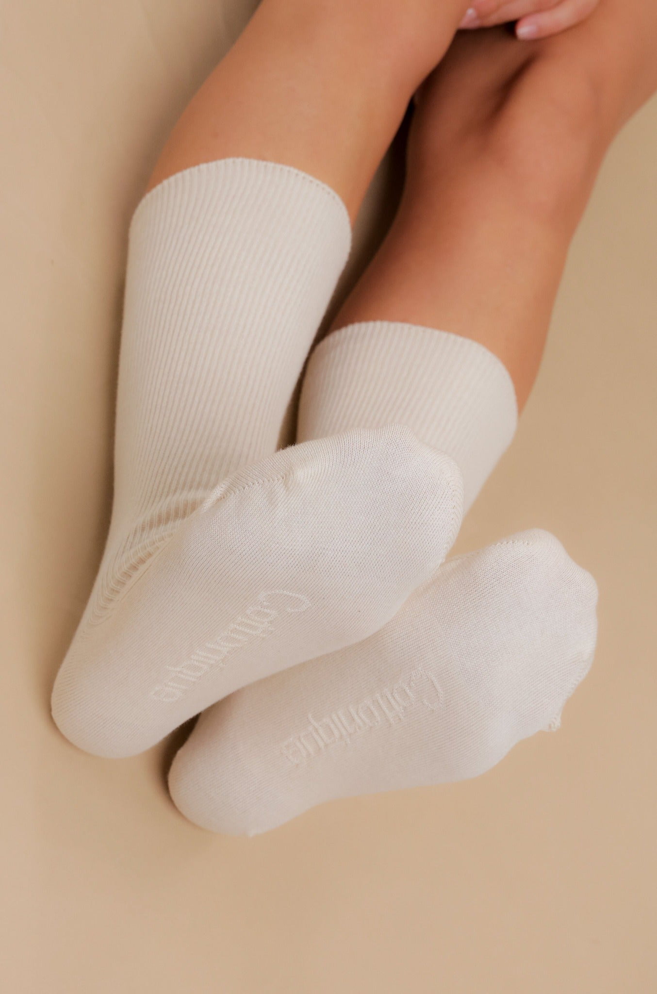Cottonique Latex-Free Organic Cotton Crew Socks for Allergic