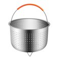 thumbnail image 1 of Steamer Basket for Instant Pot Accessories 3 Qt Only- Stainless Steel Steam Insert with Premium Handle for 3 Quart Pressure Cookers - Vegetables  Eggs  Meats  etc, 1 of 7