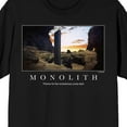 thumbnail image 2 of 2001 A Space Odyssey Monolith Meme Crew Neck Short Sleeve Men's Black T-shirt 
-5XL, 2 of 3