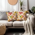 thumbnail image 3 of Fall Maple Leaf Pillow Covers 20 x 20 Inch Autumn Leaves Throw Pillow Cover Soft Decorations Cushion Covers for Home Sofa Bed Seasonal Pillow Case Set of 2, 3 of 6