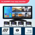 thumbnail image 5 of Cámara de tablero para camión con alerta de punto ciego en cuatro direcciones, 360 grados, alta definición, 4k, visión nocturna a todo color, imagen de visión trasera, dispositivo integrado, 5 of 5