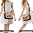thumbnail image 4 of Mushrooms & Tiny Friends Vintage Crossbody Bag for Women Medium Leather Hobo Bags Shoulder Bag Classic City Leather Satchels, 4 of 8