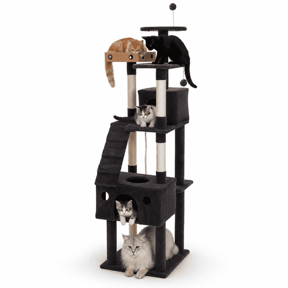 Torre Rascador Poli Pets Juguete Interactivo Niveles Escalera