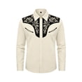 thumbnail image 3 of Tiijoy Boys Western Cowboy Shirts Long Sleeve Button Down Shirt Casual Top, Sizes 4-13, 3 of 3