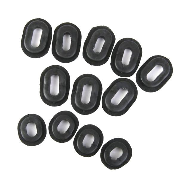 12PCS Motorcycle Rubber Grommets - 24mm Round / 35mm Oval For CG/ZJ125 GS/GN125 Side Covers