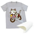 thumbnail image 6 of Cisinks - Premium DTF Transfer Film 11.75"x16.5" - A3 Hot/Cold Peel 300 Sheets Matte Clear PreTreat Pet Heat Transfer Paper for DIY Direct Print on All Fabric and Colors T-Shirts Textile, 6 of 9