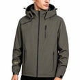 thumbnail image 3 of LEKWK Rain Jacket Men Water Resistant Windproof Lightweight Coat with Hood Breathable Zip Up Casual Activewear for Hiking Outdoor Golf, 3 of 4