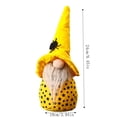thumbnail image 3 of Euahivb Halloween Gnome Plush Figurine Faceless Doll with White Beard and Star Pattern Body for Spooky Party Tabletop Shelf Mantel Decor, Fall Home Decor, 3 of 6