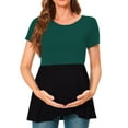 thumbnail image 3 of Bearsland Women's Short Sleeve Maternity T-Shirt Pregnancy Clothes, 3 of 7