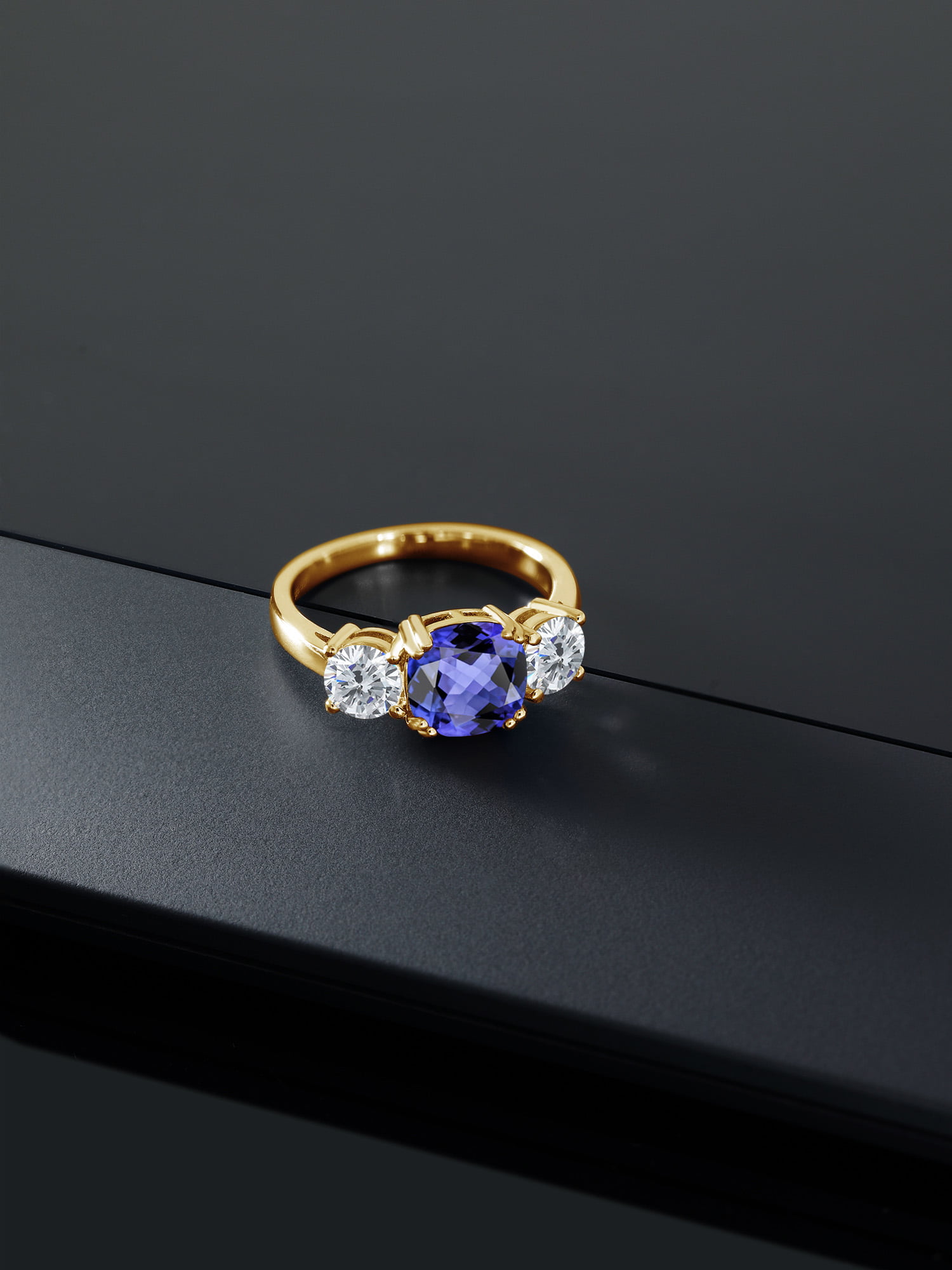 Details about   2.50Ct Round Cut Tanzanite Halo Engagement Ring In Solid 14K Rose Gold Finish 
