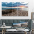 thumbnail image 1 of Design Art - Rusty Row Boat on Sand at Sunset, 1 of 3