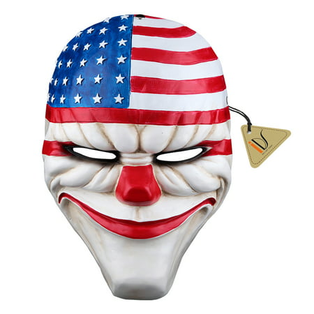 Christmas Resin Dallas Heist Mask Clown Joker Cosplay Costume