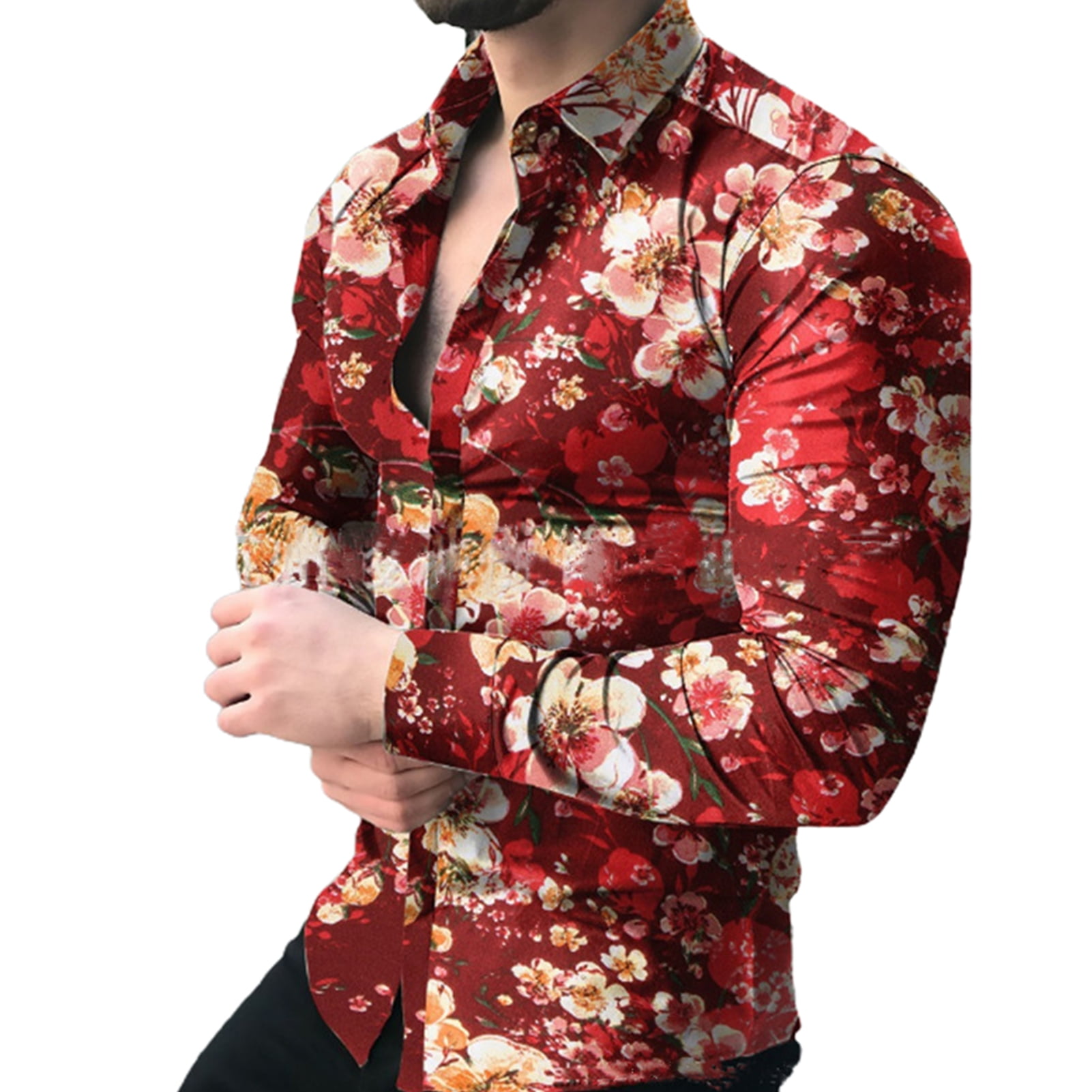 Annihilate denim and flower mens shirts 