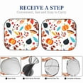 thumbnail image 4 of Lsque Autumn Pumpkins Fall Leaves 2 PCS Windshield Sun Shade | CarFoldable Window Covers | Car Accessories Reflect UV for Universal Cars SUV Truck | Large, 4 of 7