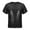 Black, variant on Jizyo Kids Girls Short Sleeves Crop Tops Athletic Shiny Metallic Modern Dance Street Clothing Plain Green 110