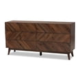 thumbnail image 2 of Baxton Studio Hartman Mid-Century Modern Walnut Brown Finished Wood 6-Drawer Dresser, 2 of 10