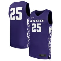 Men's Nike #25 Purple Kansas State Wildcats Replica Basketball Jersey