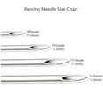 thumbnail image 4 of Aiguilles de Perçage Courbées Parfaites pour Percer Oreille Nez Ventre Mamelon Sourcils Labret, 4 of 4