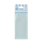 Offray Accessories, Silver Adhesive Gems 240 Piece Value Pack, Great for Scrapbooking, DIY Projects, Crafting and More