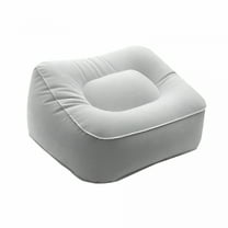 LAMIRO Foot Rest Inflatable Pillow Travel Leg Cushion Footrest Stool Blow Up Airplane Ottoman Floor Footstool Cushions Car Air