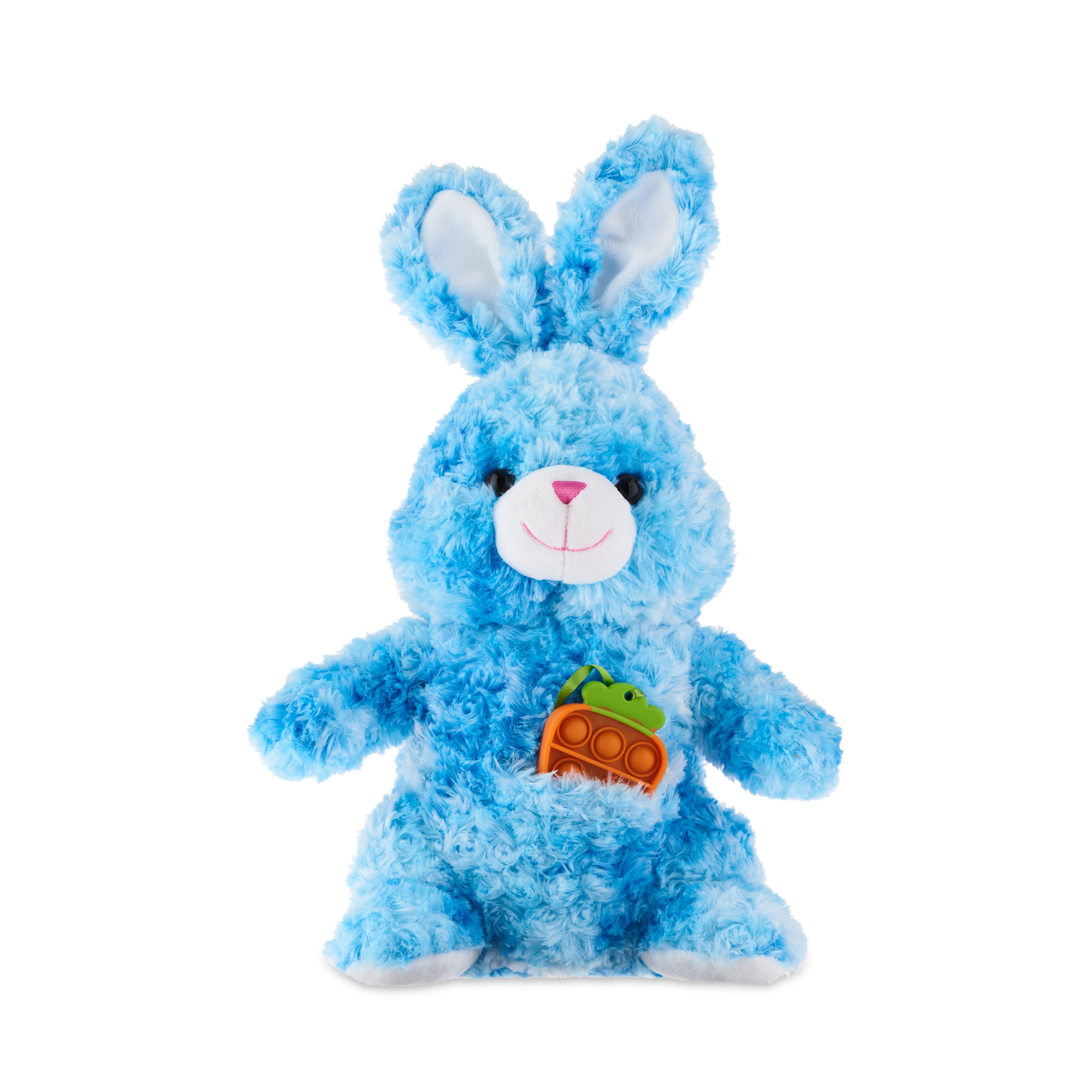"Way to Celebrate! Easter Large Popper Bunny Plush Toy, Blue"