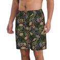 thumbnail image 2 of Balery Camouflage Skulls Traje de Baño Estilo Hawaiano para Hombre, Shorts de Secado Rápido con Bolsillos-Medium, 2 of 6