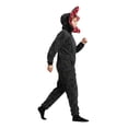 thumbnail image 3 of Demogorgon Costume Onesie Pajamas – Fuzzy Fleece Hooded Jumpsuit, Warm Long Sleeve Cosplay Loungewear L, 3 of 8
