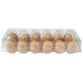 thumbnail image 3 of Jumbo Cell 12-Egg Clear Plastic Carton - 35 pack, 3 of 5