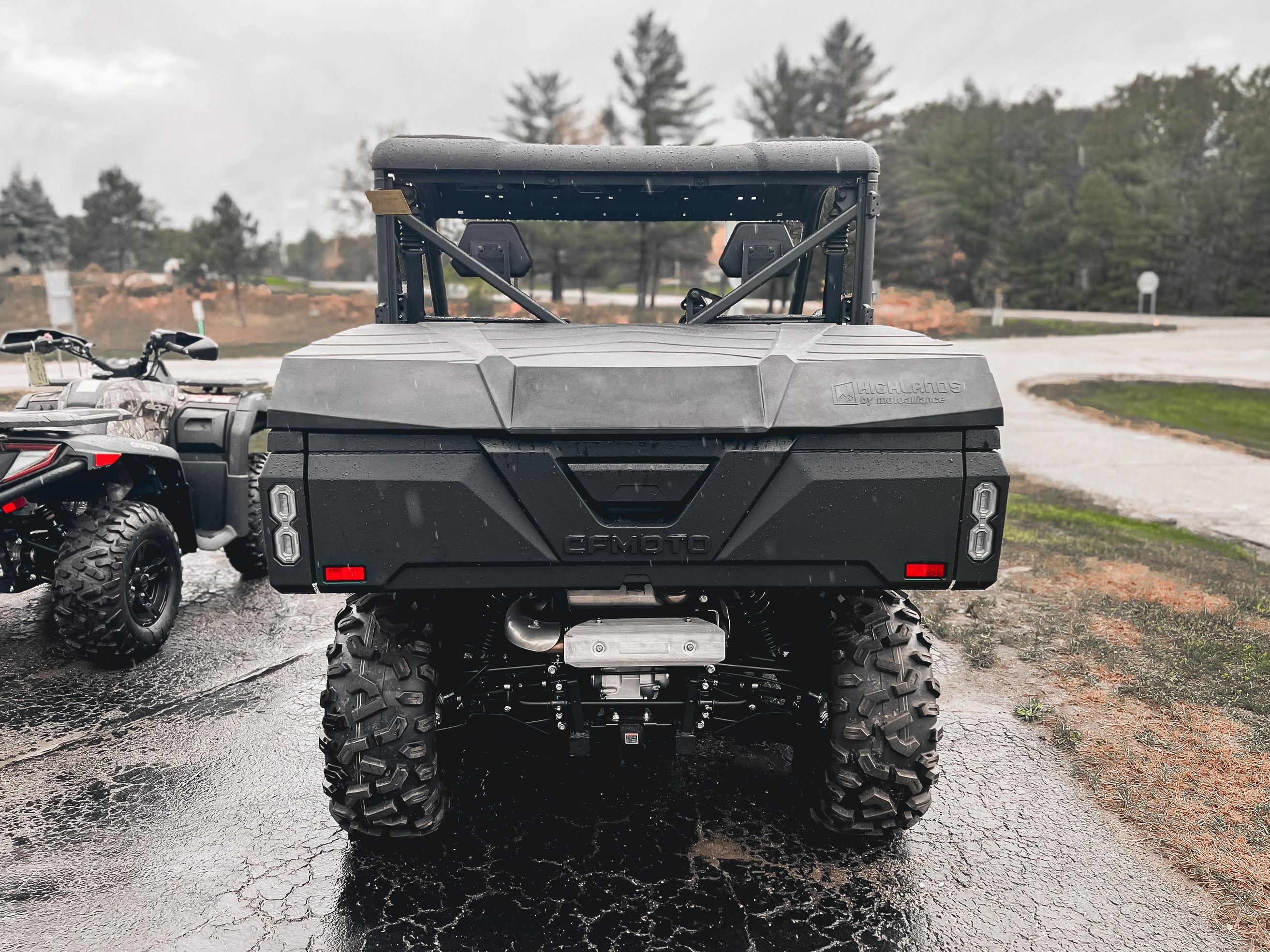 Highlands UTV Rear Cargo Bed Cover for 2019-2026 CFMoto UForce 1000 and 1000 XL models - Waterproof Storage Bed Tool Cover