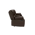 thumbnail image 4 of Home Theater 4 Seat Recliner Sofa with Cup Holders, Dark Brown, 4 of 7
